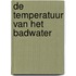 De temperatuur van het badwater