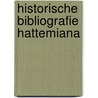 Historische bibliografie hattemiana by Veldkamp