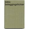 Biblo beleggingsfichier door Onbekend