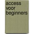 Access voor beginners