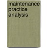 Maintenance practice analysis by Vucinic