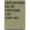 Deficienties bij de overstap van VWO-WO door Onbekend