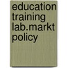 Education training lab.markt policy door Brinkhorst
