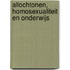 Allochtonen, homosexualiteit en onderwijs