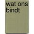Wat ons bindt
