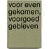 Voor even gekomen, voorgoed gebleven