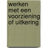 Werken met een voorziening of uitkering door R.W.M. de Grundeman
