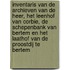 Inventaris van de archieven van de heer, het Leenhof van Corbie, de schepenbank van Bertem en het laathof van de proostdij te Bertem
