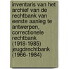 Inventaris van het archief van de rechtbank van eerste aanleg te Antwerpen, correctionele rechtbank (1918-1985) jeugdrechtbank (1966-1984) door T. Luyckx