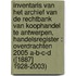 Inventaris van het archief van de rechtbank van koophandel te Antwerpen, handelsregister : overdrachten 2005 a-b-c-d ([1887] 1928-2003)