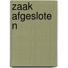 Zaak afgesloten door Zane L. Berge