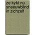 Ze kykt nu sneeuwblind in zichzelf