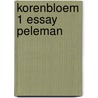 Korenbloem 1 essay peleman door Campenhout