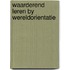 Waarderend leren by wereldorientatie