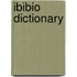 Ibibio dictionary