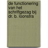 De functionering van het schriftgezag bij dr. B. Loonstra door E. Hakvoort