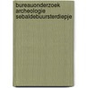 Bureauonderzoek archeologie Sebaldebuursterdiepje door E.W. Brouwer