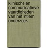 Klinische en communicatieve vaardigheden van het intiem onderzoek by K. Hendrickx