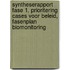 Syntheserapport fase 1, Prioritering cases voor beleid, Fasenplan Biomonitoring