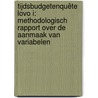 Tijdsbudgetenquête LOVO I: methodologisch rapport over de aanmaak van variabelen by Michèle Houben