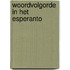 Woordvolgorde in het Esperanto