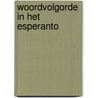 Woordvolgorde in het Esperanto door W. Jansen