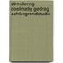 Stimulering doelmatig gedrag Achtergrondstudie