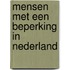 Mensen met een beperking in Nederland