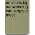 Emissies bij aanwending van vergiste mest