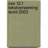 CSE 12.1 tekstverwerking Word 2003 door M.A. Fockert