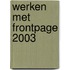 Werken met FrontPage 2003