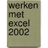 Werken met Excel 2002
