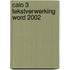 Calo 3 tekstverwerking word 2002