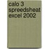Calo 3 spreedsheat Excel 2002