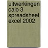 Uitwerkingen calo 3 spreadsheet Excel 2002 by M.A. Fockert