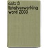 Calo 3 tekstverwerking Word 2003