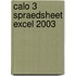 Calo 3 Spraedsheet Excel 2003
