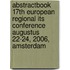 Abstractbook 17th European Regional ITS Conference augustus 22-24, 2006, Amsterdam