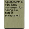 Squat effects of very large containerships sailing in a harbor environment door H.J. de Koning Gans