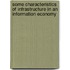 Some characteristics of infrastructure in an information economy