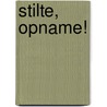 Stilte, opname! door L. Boudewijns