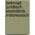 Beknopt juridisch woordenb. indonesisch