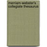 Merriam-Webster's collegiate thesaurus door Onbekend