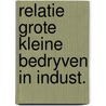 Relatie grote kleine bedryven in indust. by Dewall