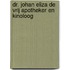 Dr. Johan Eliza de Vrij apotheker en kinoloog