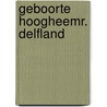 Geboorte hoogheemr. delfland by Roorda Eysinga