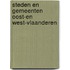 Steden en gemeenten Oost-en West-Vlaanderen
