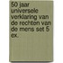 50 jaar Universele Verklaring van de Rechten van de Mens set 5 ex.