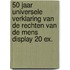 50 jaar Universele Verklaring van de Rechten van de Mens display 20 ex.