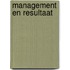 Management en resultaat
